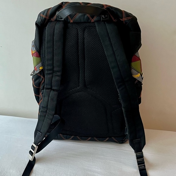 Prada Back Pack Quilted, Nylon, Spring 2017, Multicolor Print - Picture 11 of 16